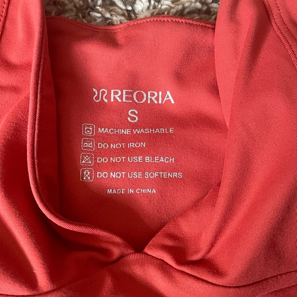 Reoria Burnt Orange Sleeveless V-neck Tank Top Size Small EUC - Picture 5 of 5